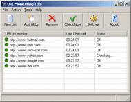 URL Monitoring Tool screenshot